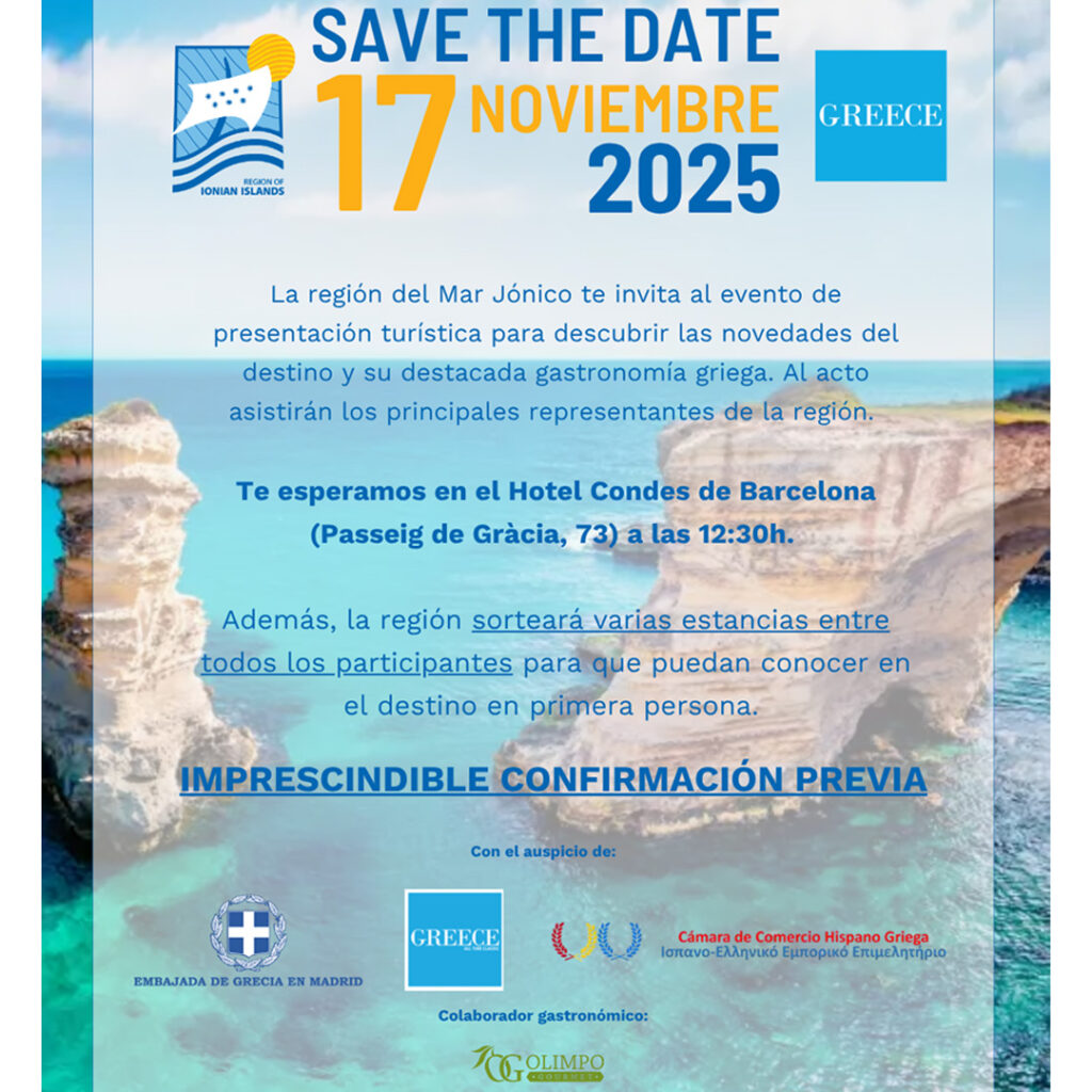 El mar Jónico conquista Barcelona: Grecia seduce al sector turístico español